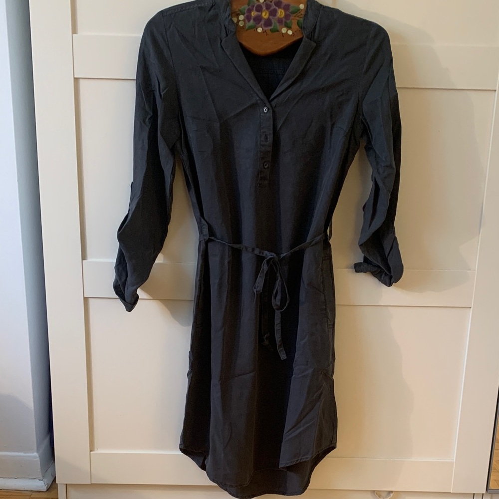 Long Sleeve Grey Dress